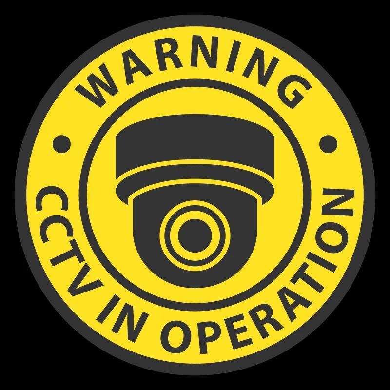 Security cameras in use symbol icon. Fixed CCTV