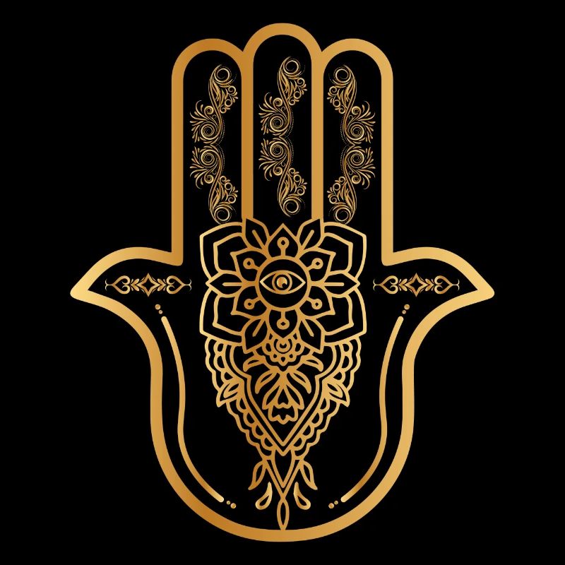 Main Hamsa dorée