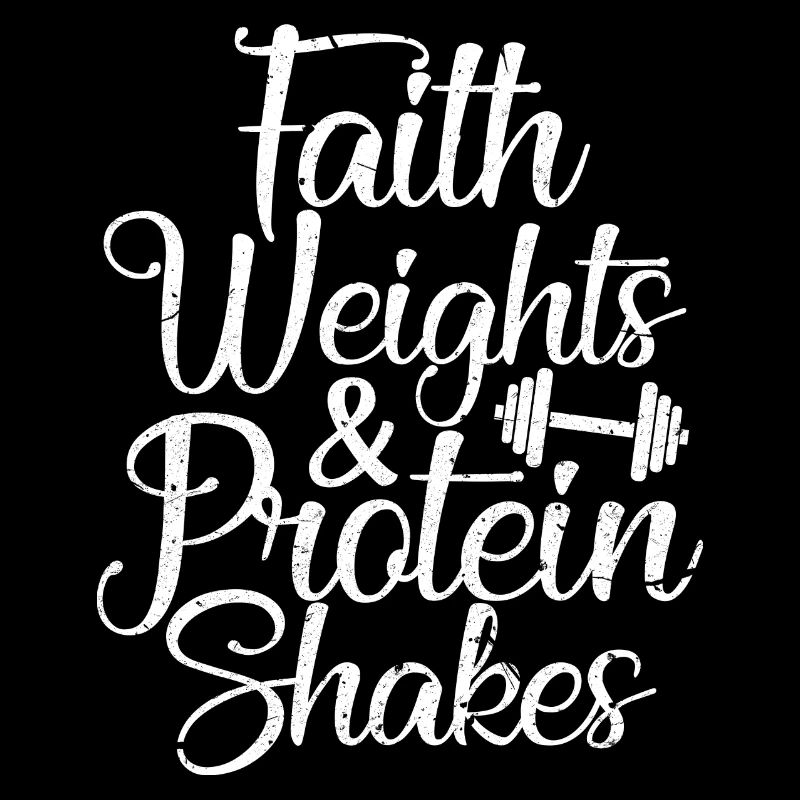 conception de poids de foi et de shakes protéinés