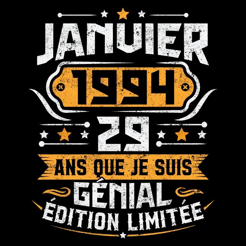 Rétro Cadeau D'anniversaire 29 Ans Janvier 1994