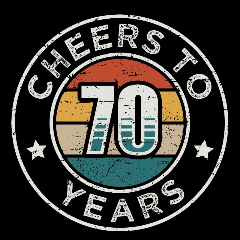 Vive 70 ans vintage 70e anniversaire