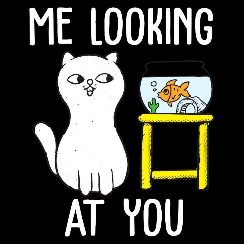 Moi qui te regarde conception de tshirt de chat