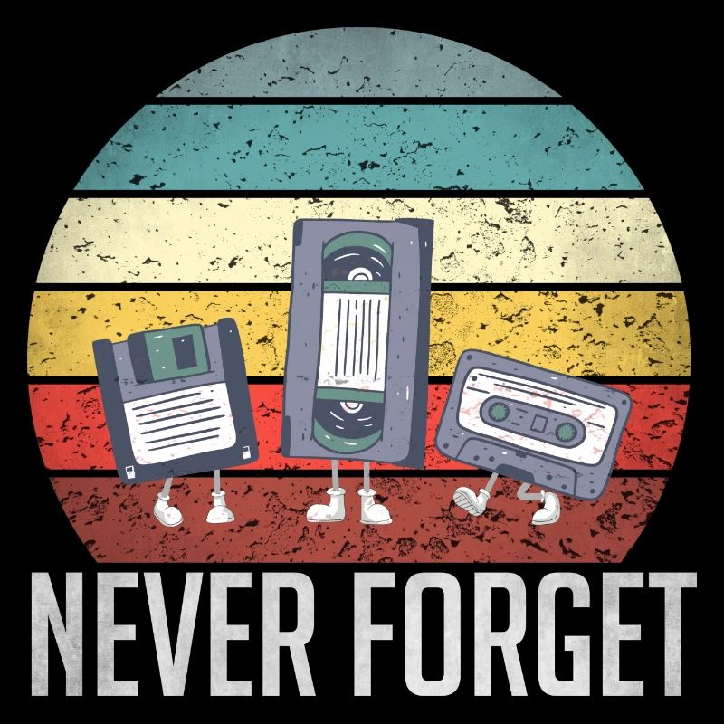 Never Forget 80 rétro 90 disquette technique