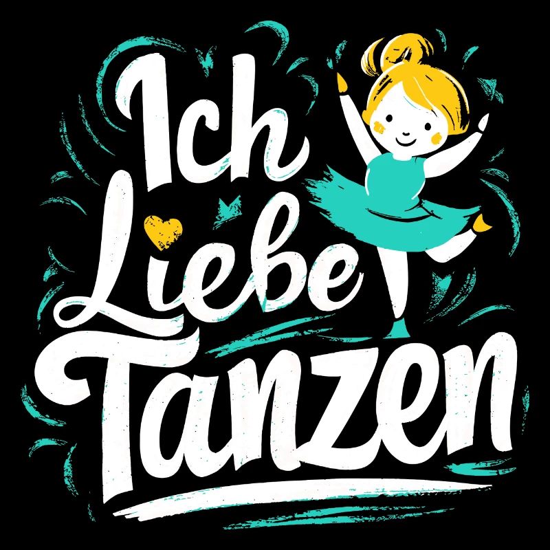 Ich liebe Tanzen Mädchen Ballett Hip-Hop Geschenk