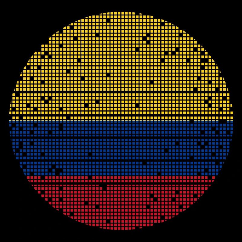 Drapeau de la Colombie Vintage Drapeau colombien