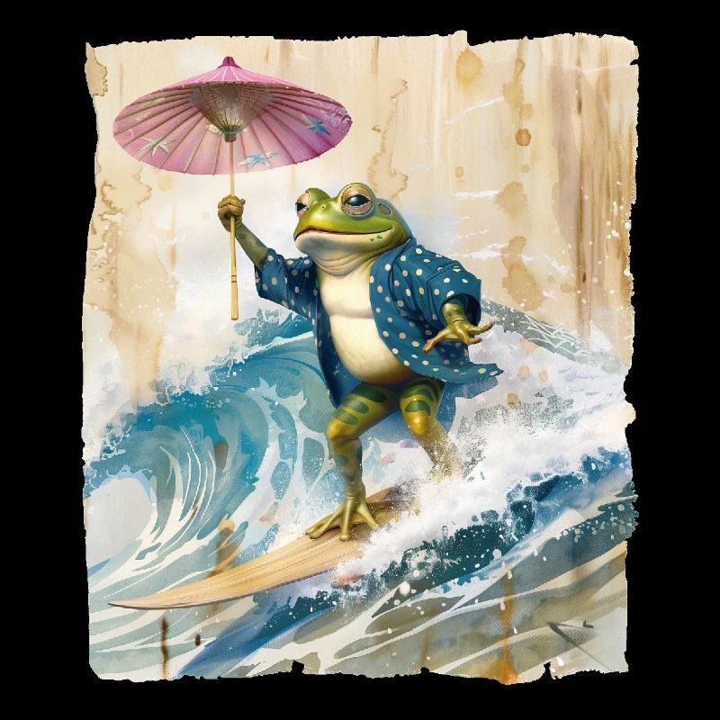 Frosch Surfen