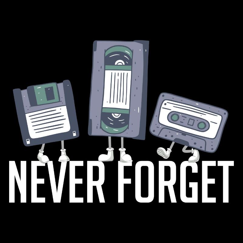 Never Forget 80er 90er Retro Technik Diskette