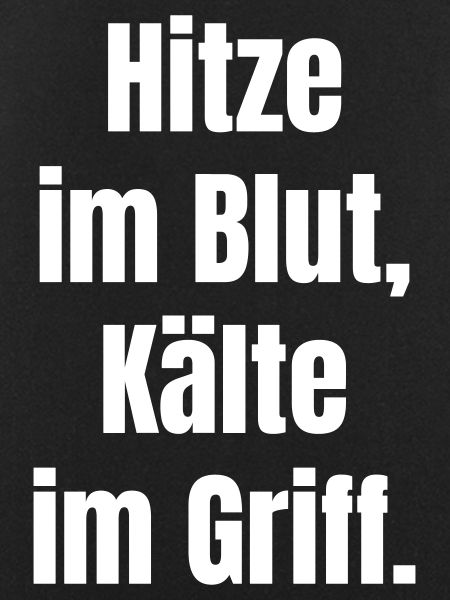 Hitze im Blut, Kälte im Griff.
