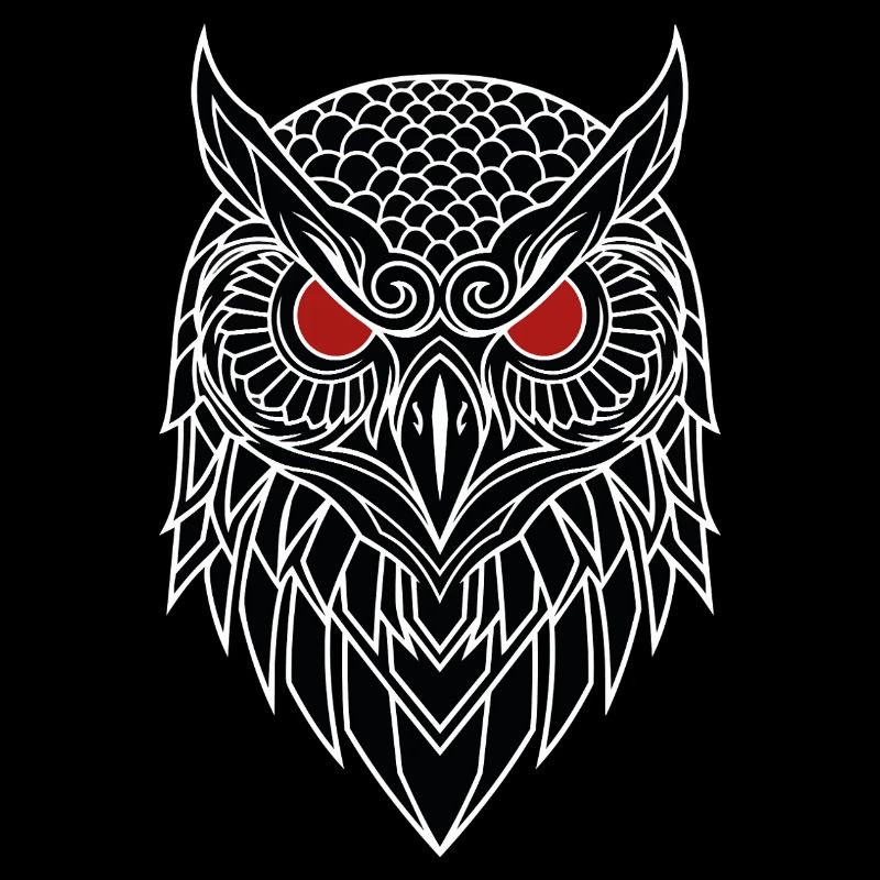 Eagle Owl Red Eye Totem