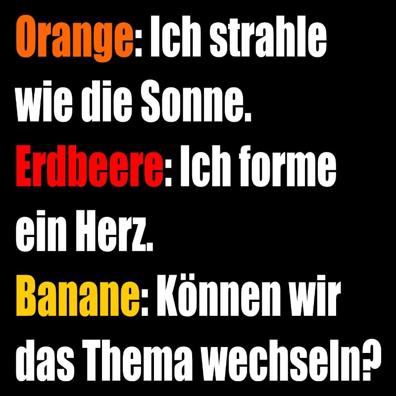 Orange Erdbeere Banane