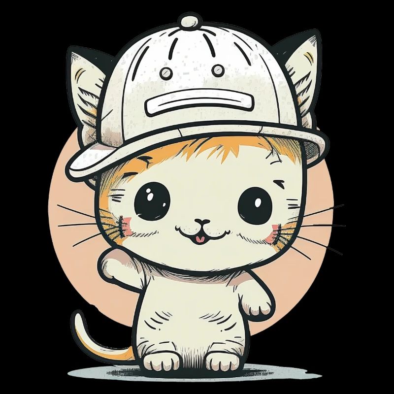 Süße Katze trägt einen Hut 3