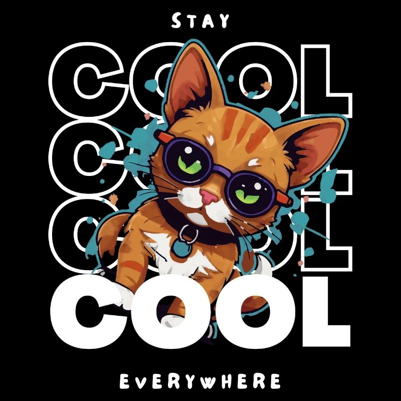 Stay Cool Cat Design
