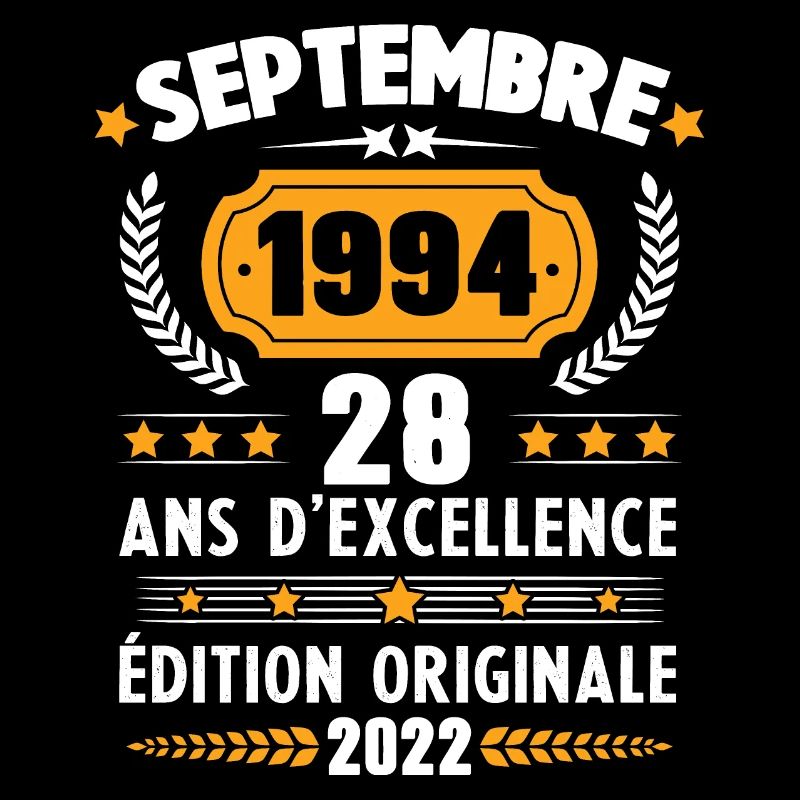 Cadeau D'anniversaire Rétro 28 Ans Septembre 1994