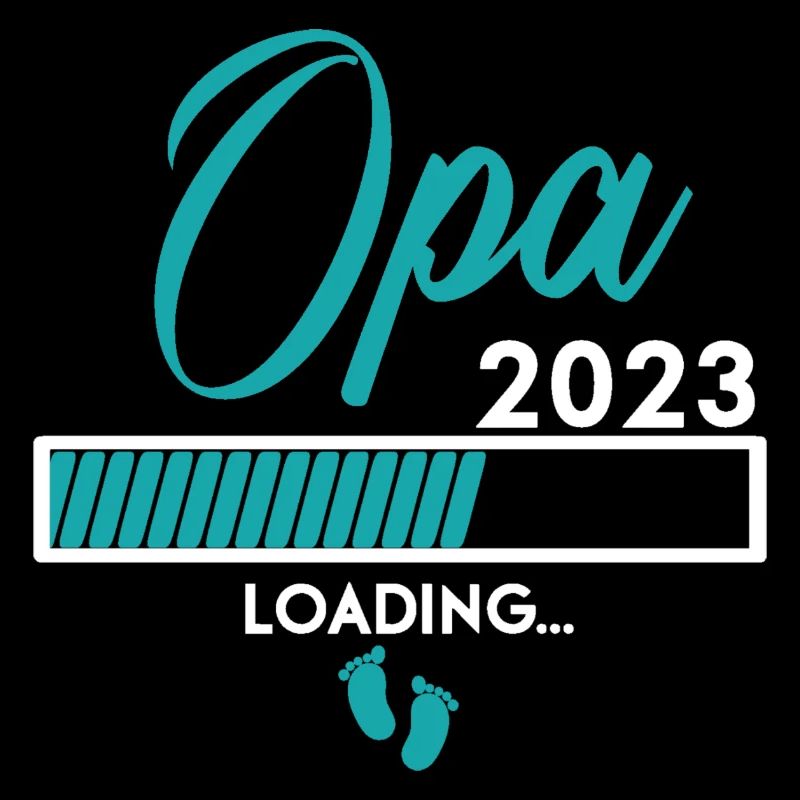 Ich werde Opa 2023 - Babyfüsse mit Loading Screen