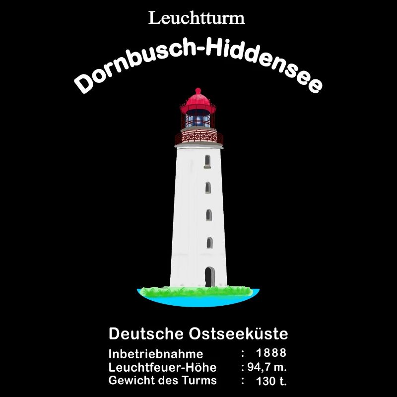 Leuchtturm Dornbusch, Insel Hiddensee, Ostseeküste