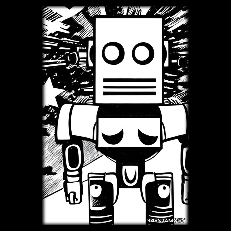 Roboter Comic Zukunft Cyborg Maschine Technik