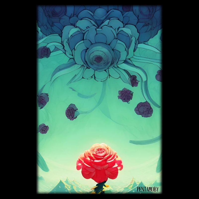 Rose Rose Fleur Spring Meadow Green