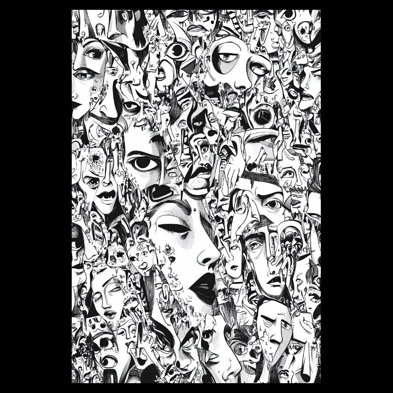 Mask Mosaic: Face Carousel