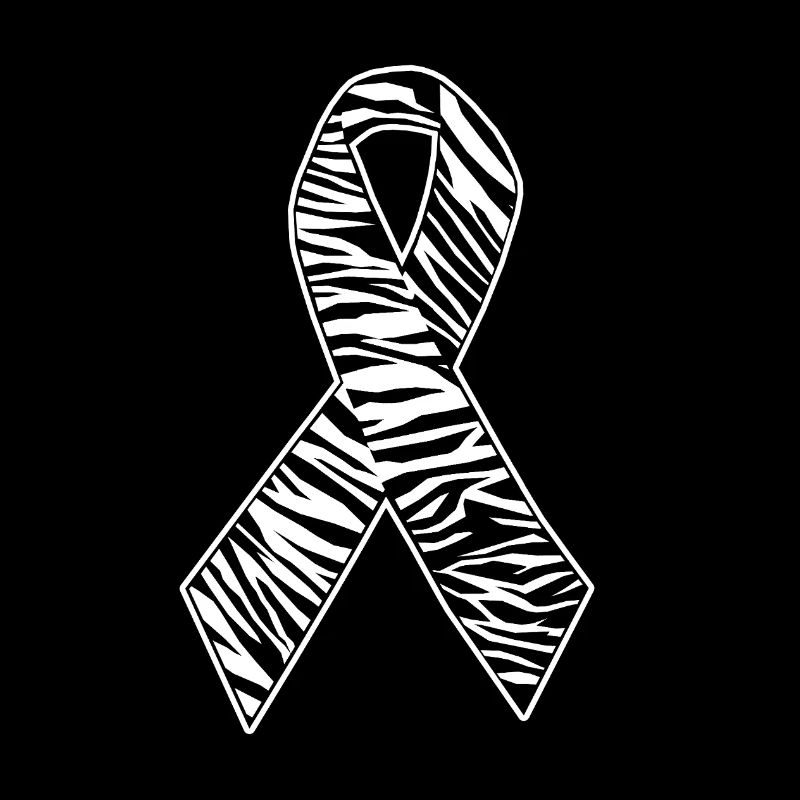 Zebra Print awareness Ribbon