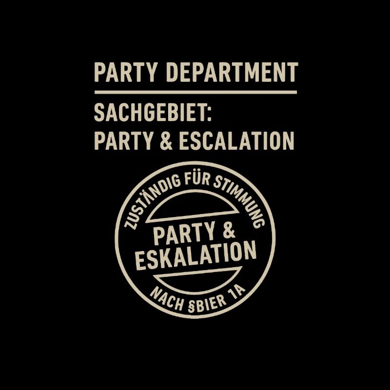 Party & Eskalation Siebdruck Design