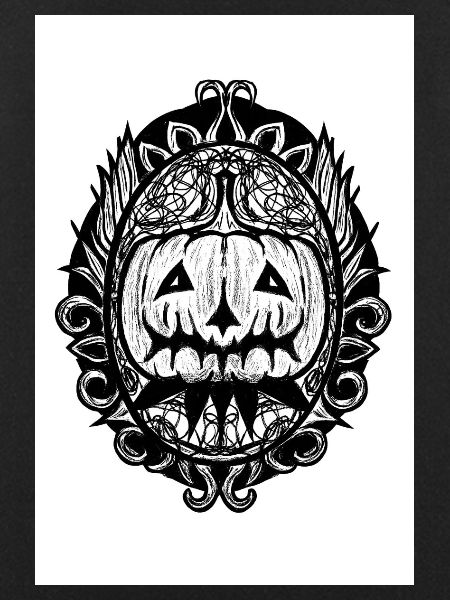 Mandala Pumpkin Ornament