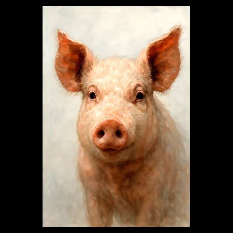 Charme Cochon à l’Aquarelle