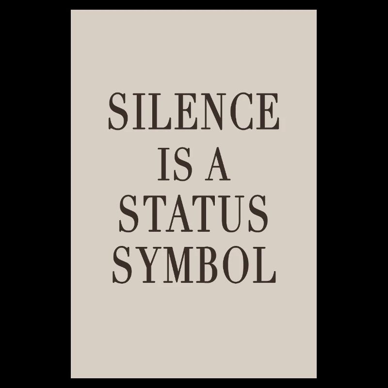 Silence is a Status Symbol – Quiet Luxury