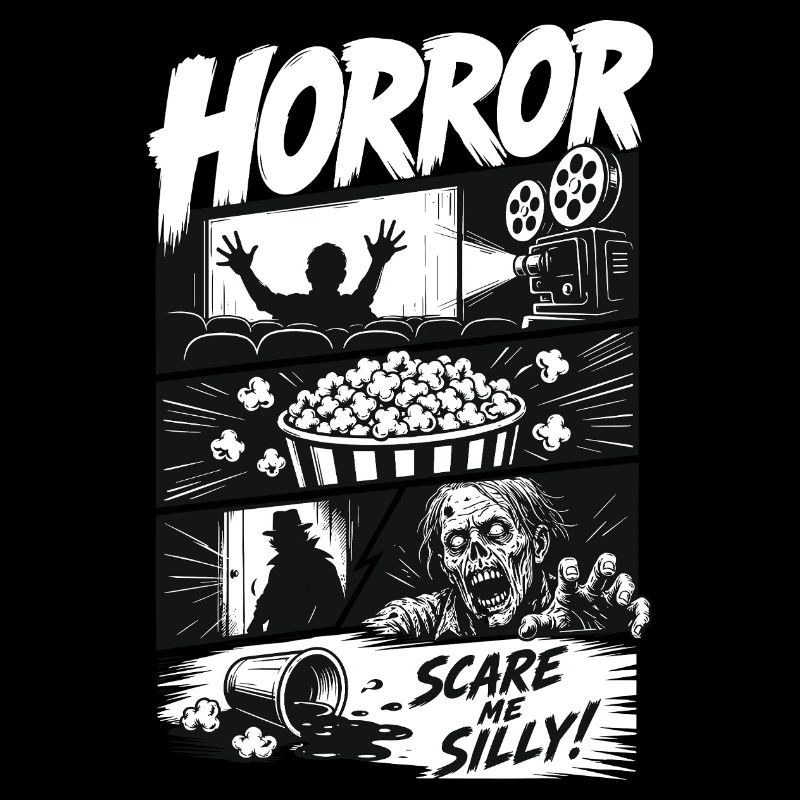 Horror Popcorn Comic Style