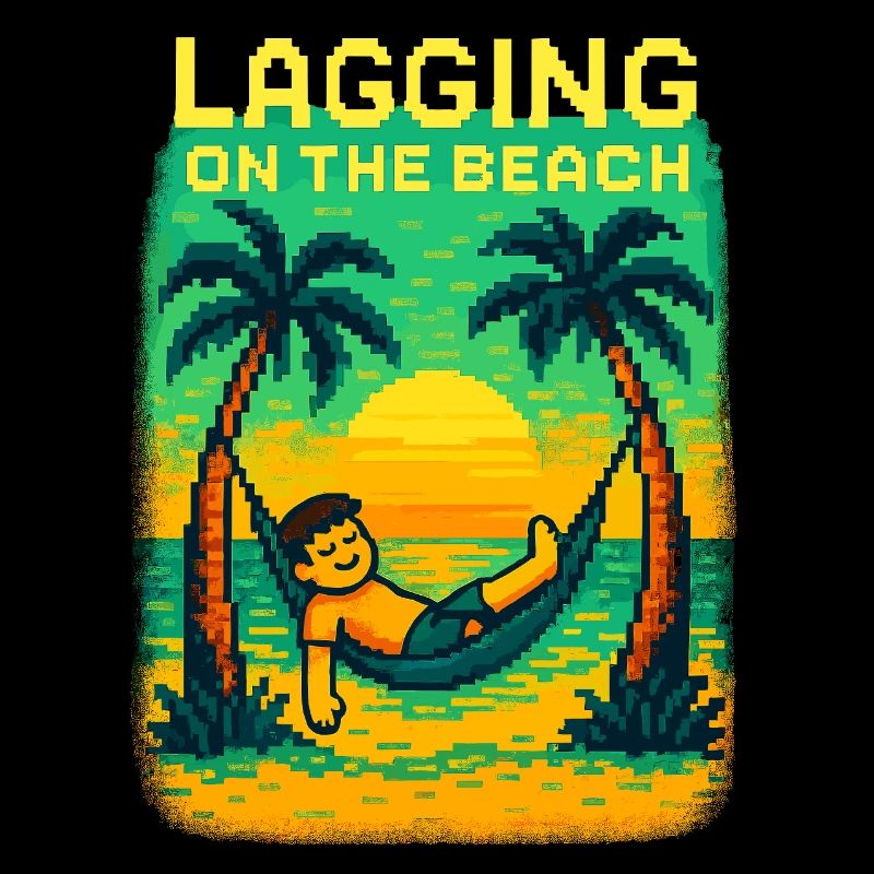 Lagging on the Beach – Pixel Summer Vibes