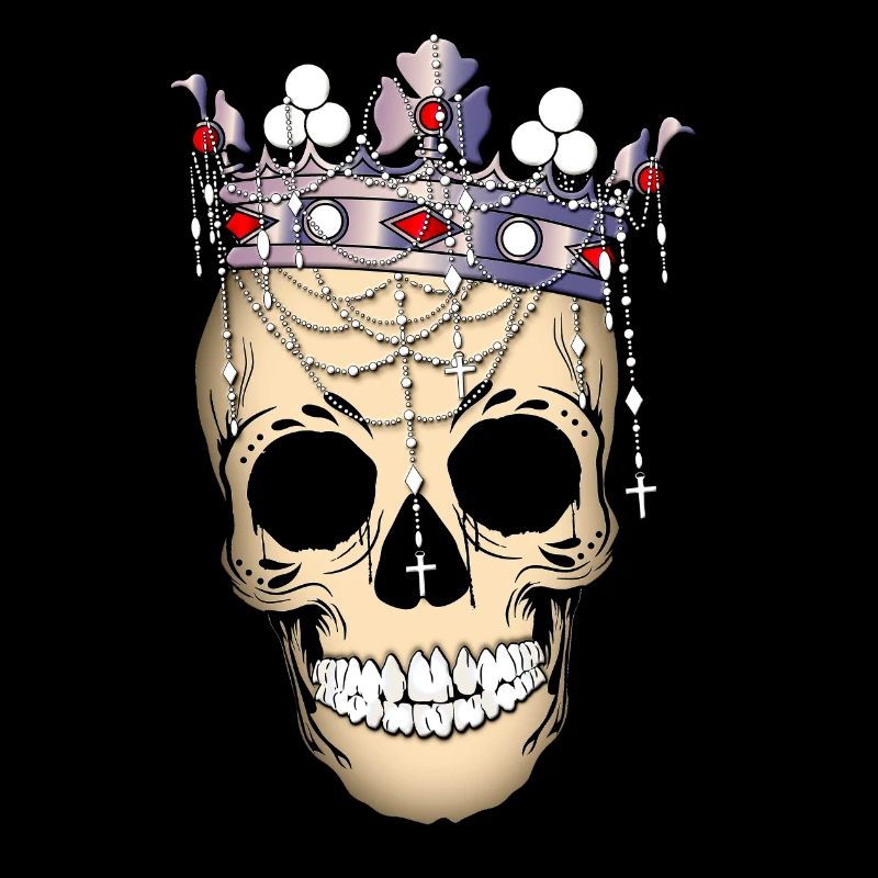 Skull with crown