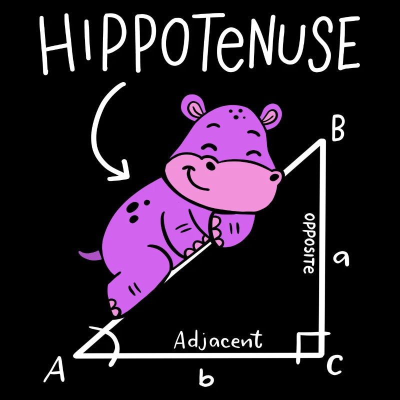 Hippoténuse Hypoténuse Triangle Géométrie Math