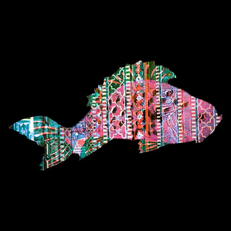 Carp, Fish, Mosaic, Pattern, Red