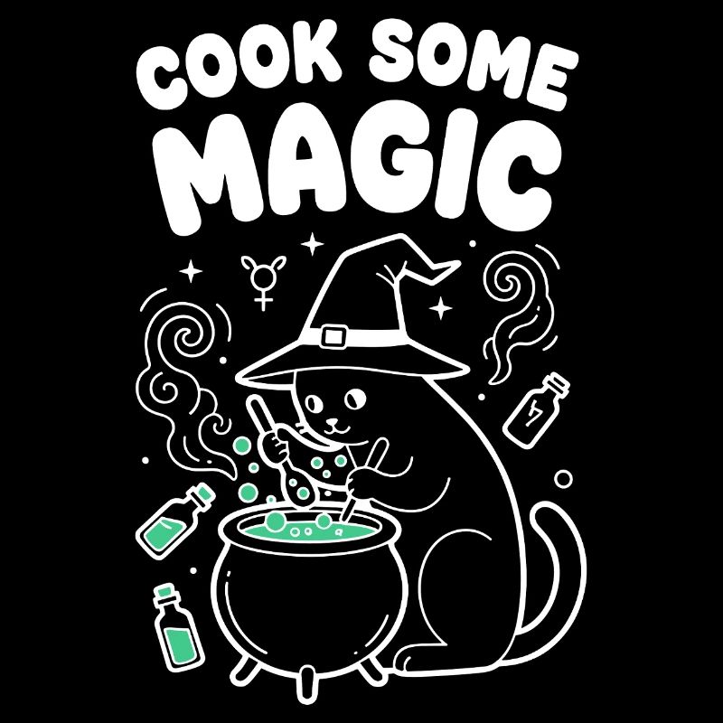 Cat magic in the cauldron