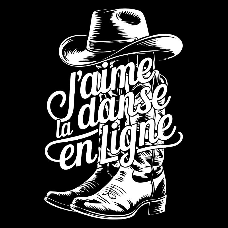 Botte Cowboy et lettrage fluide