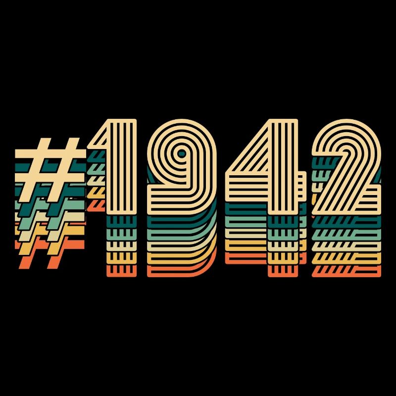80 Geburtstag Vintage 1942