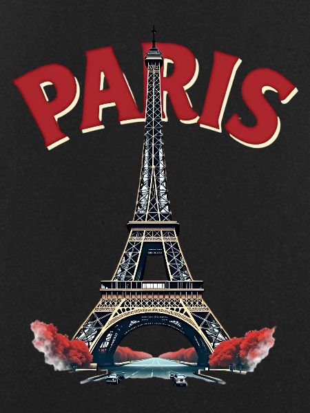Eiffel Tower, Paris, retro