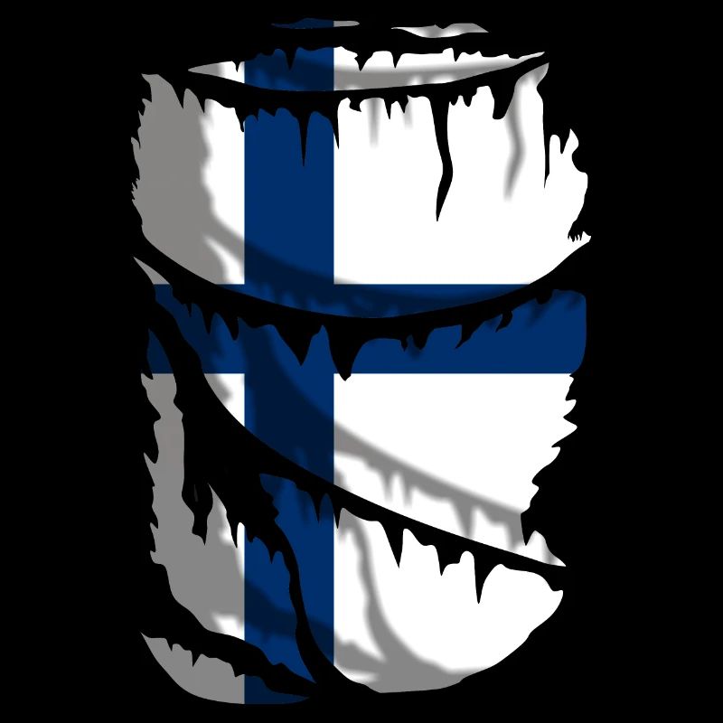 Flagge Finnlands, Broken Fabric Effekt