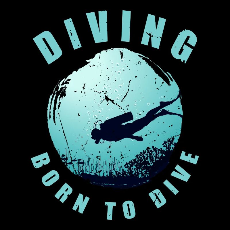 Diving Born To Dive Diver Diver Saying