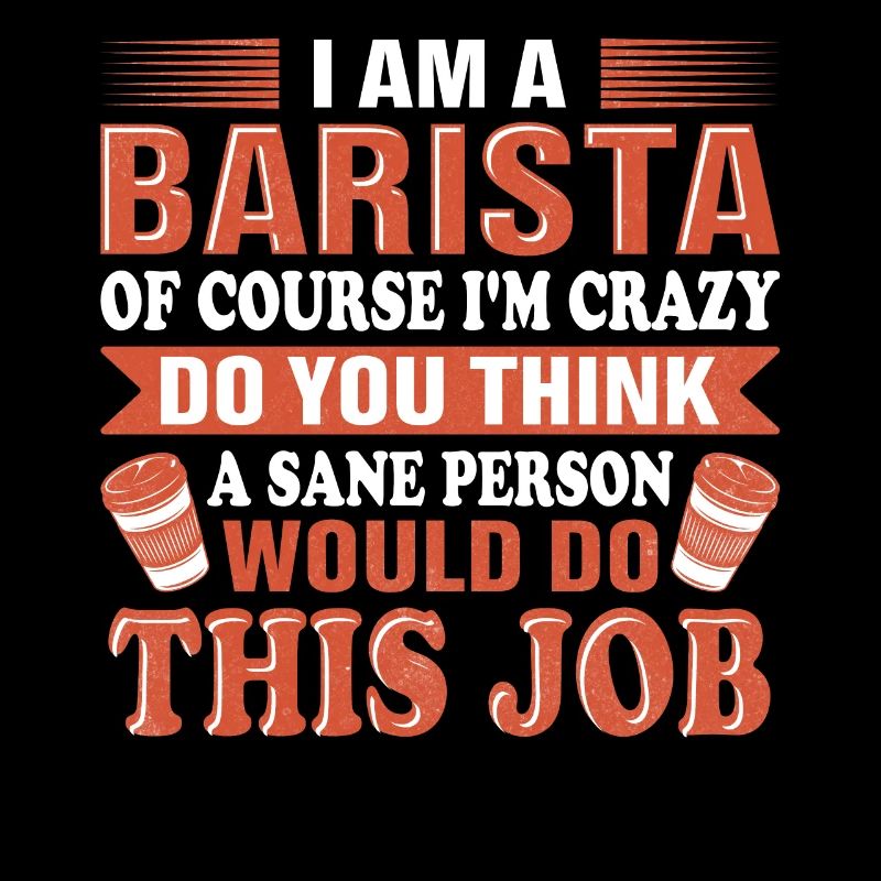 Stolzer Barista Beruf Kaffee Catering Espresso