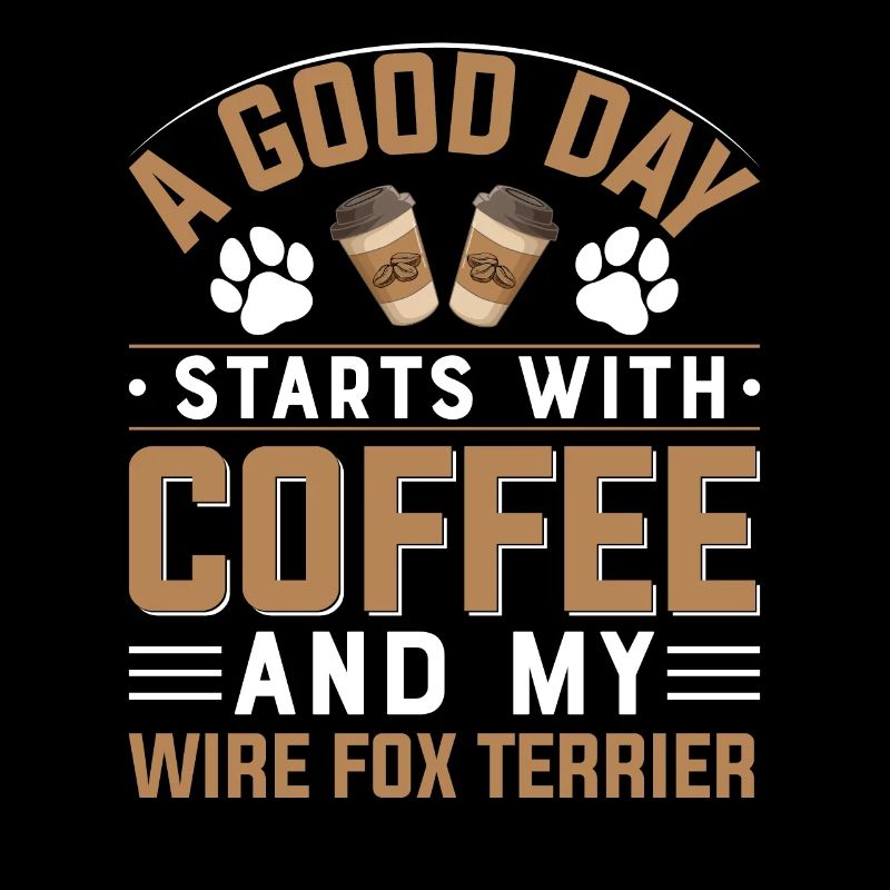 Wirehair Fox Terrier Coffee Drinking Caffeine Dog