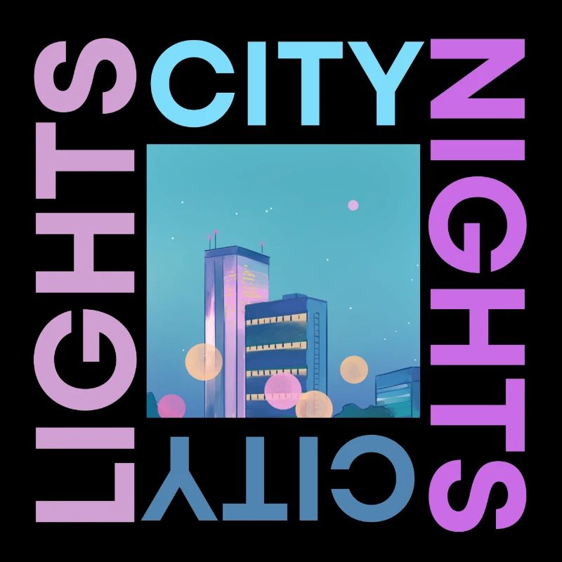 Le luci della città delle notti della città