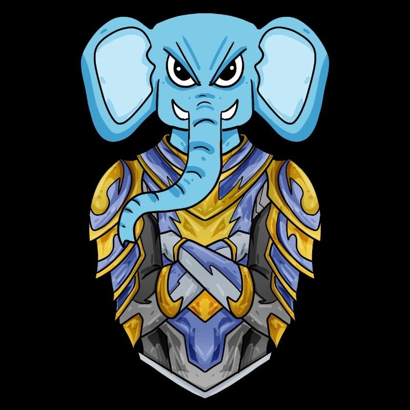Chevalier éléphant cool