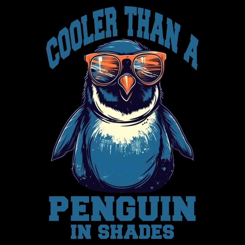 Pingouin cool avec des lunettes de soleil