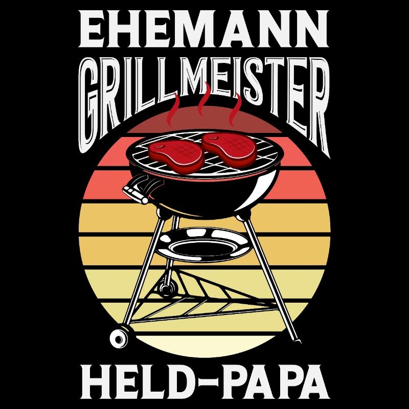 Ehemann Held Papa Vater Fleisch Grillen Bbq