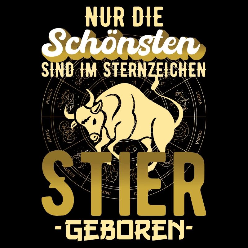 Sternzeichen Stier Spruch Geschenkidee