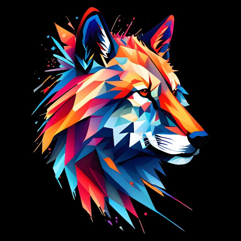 Bunter Wolfsblick