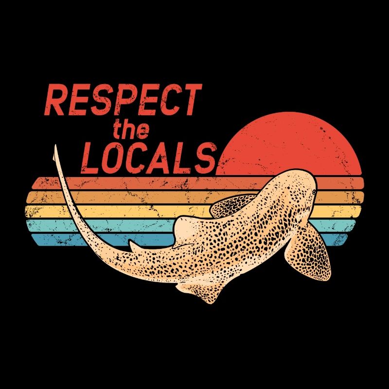Zebra Shark Respect the Locals