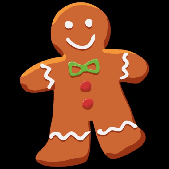 Gingerbread man cartoon Christmas pastry' Apron | Spreadshirt