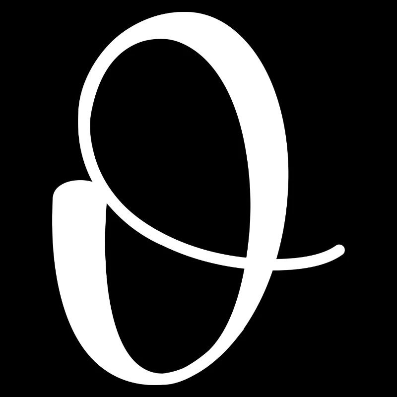 Calligraphie, initiale O