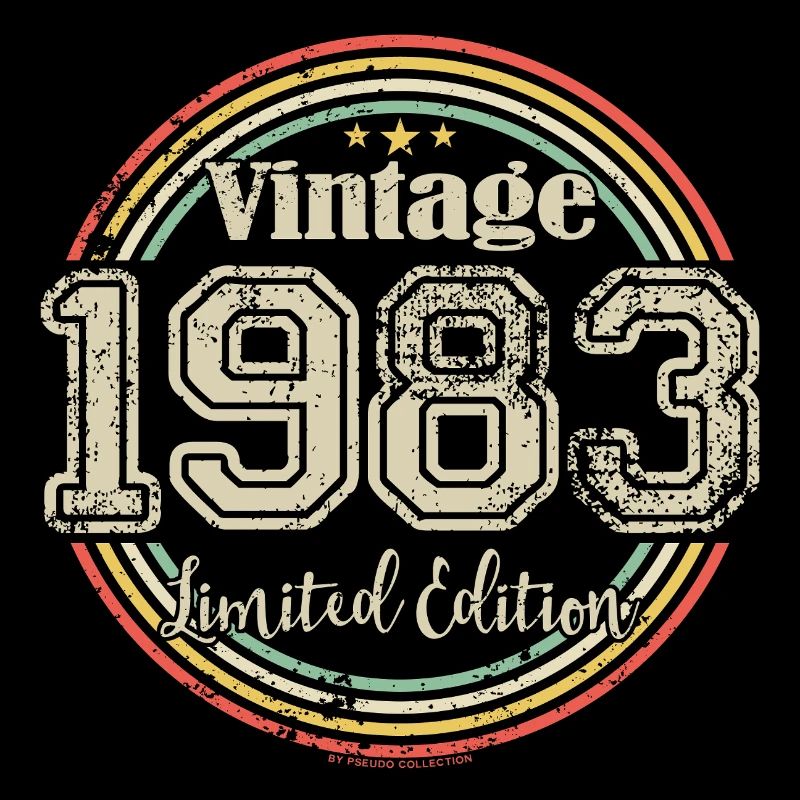 Vintage Rétro Edition Limitée 1983 Année de naissance